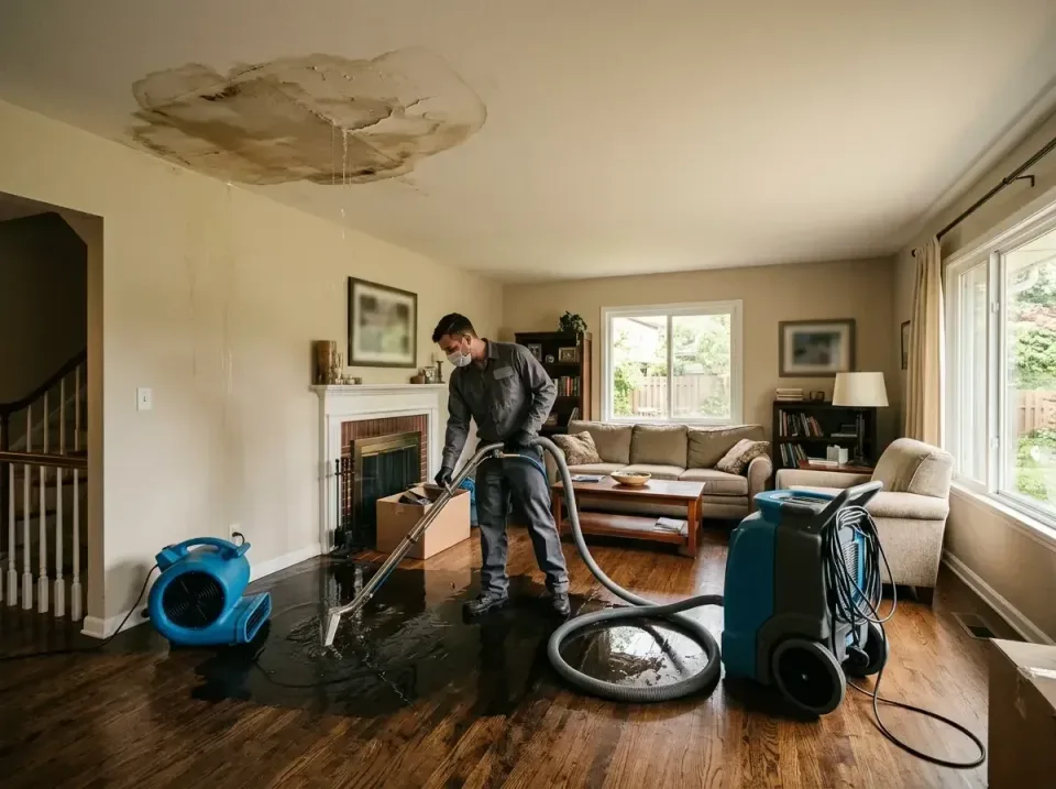 attic-pipe-burst-ceiling-drip-008 — frequently asked questions, Water Damage Restoration & Carpet Care in Southfield, MI